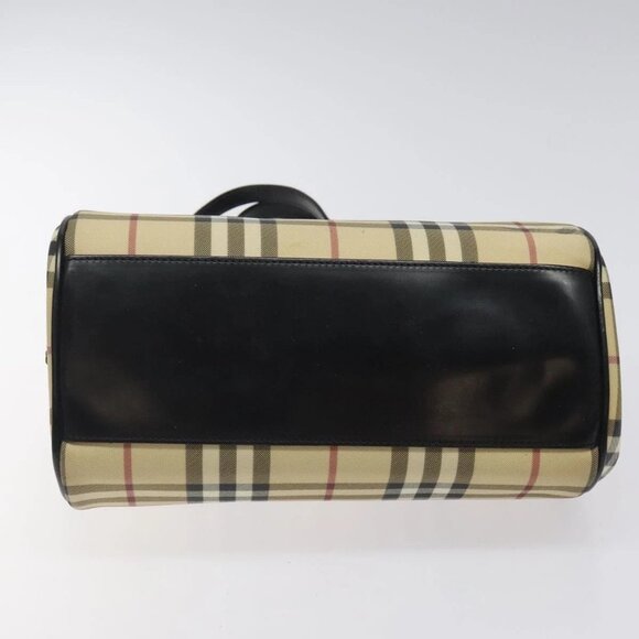 BURBERRY Nova Check Shoulder Bag PVC Beige Auth BA1737 - Picture 7 of 16